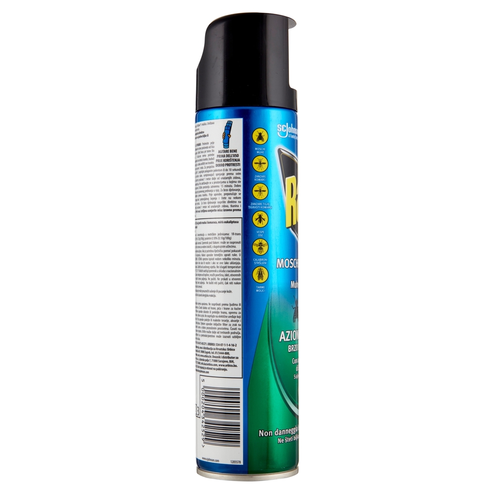 Raid Mosche e Zanzare Spray Eucalipto Insetticida, Antizanzare e Antimosche, Azione rapida, 400 ml